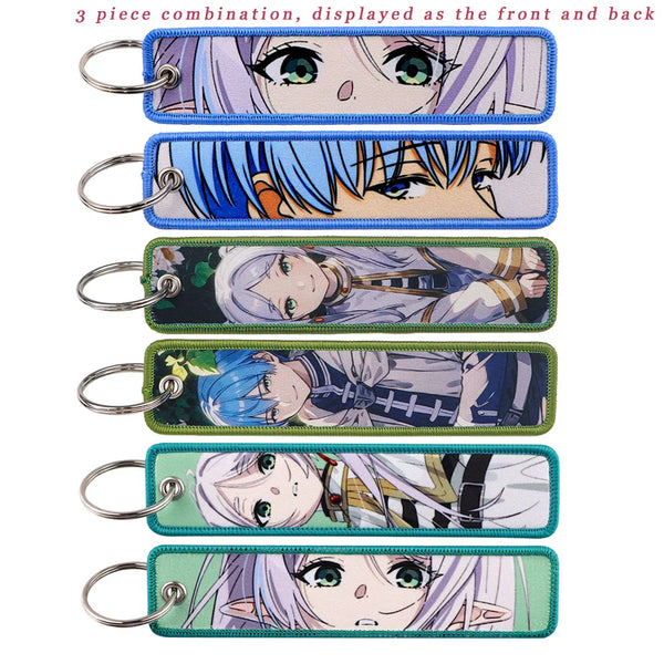 Frieren: Beyond Journey's End 'Himmel and Frieren Set of 3' Embroidered Keyring Keychain