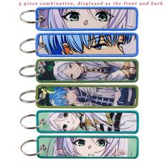 Frieren: Beyond Journey's End 'Himmel and Frieren Set of 3' Embroidered Keyring Keychain