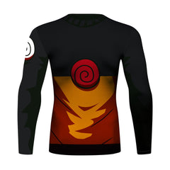 BJJ Rash Guard Naruto Elite Long Sleeve Compression Rash Guard Set