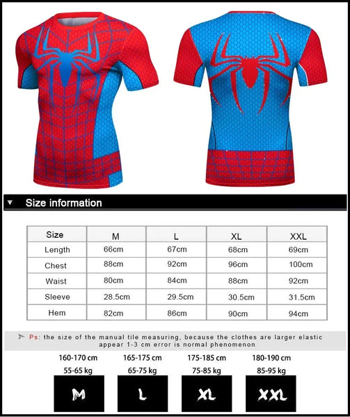 Men's Spider Man 'OG Web Slinger' Compression Short Sleeve Rashguard