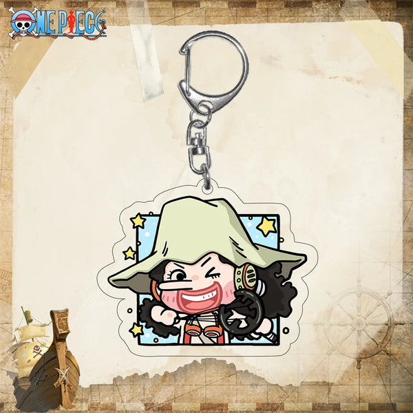 One Piece God Usopp Chibi Acrylic Keyring Keychain