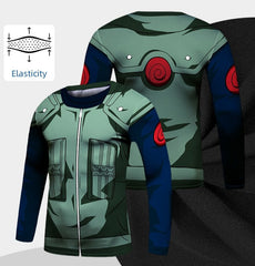 BJJ Rash Guard Kid's Naruto 'Kakashi' Elite Long Sleeve Compression Rash Guard