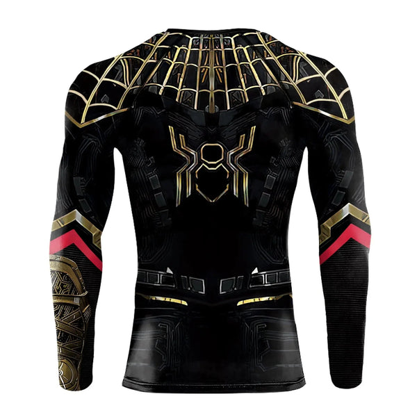 Spider Man 'Spider-Tech Quantum Core' Long Sleeve Compression Rashguard