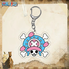 One Piece Chopper Pirate Skull Head Acrylic Keyring Keychain