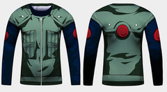 BJJ Rash Guard Kid's Naruto 'Kakashi' Elite Long Sleeve Compression Rash Guard