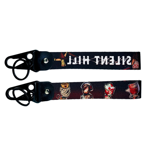Horror Series 'Silent Hill' Wrist Lanyard Keyring Clip Keychain
