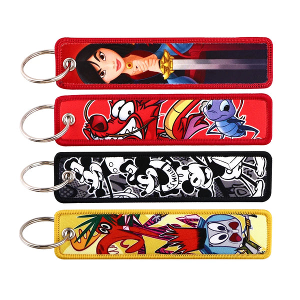 Mulan 'Princess Warrior' Embroidered Keyring Keychain