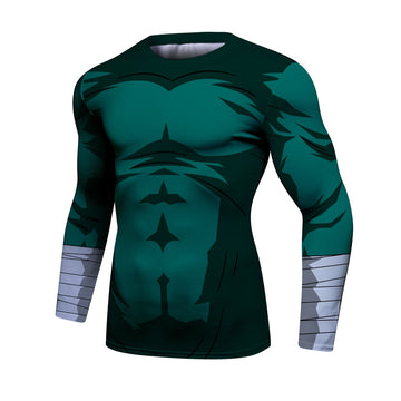 Naruto Rock Lee Elite Long Sleeve Compression Rash Guard Naruto Rock Lee Elite Long Sleeve Compression Rash Guard