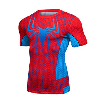 OG Web Slinger Men's Spider Man Compression Short Sleeve Rashguard