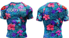 Tribal 'Big Island' Elite Short Sleeve Compression Rashguard