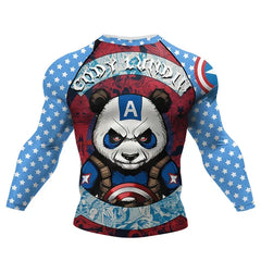 Panda Compression 'Captain Panda' Long Sleeve Rashguard Short Set