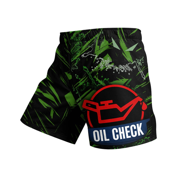 Oil Check: Lubed for Battle, Ready to Roll 2 Piece Short Sleeve Compression Rashguard Set