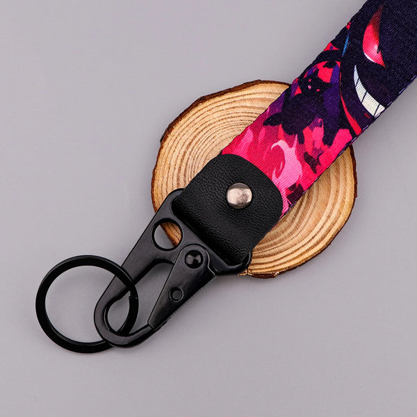Pokemon 'Poison Gengar' Wrist Lanyard Keyring Clip Keychain