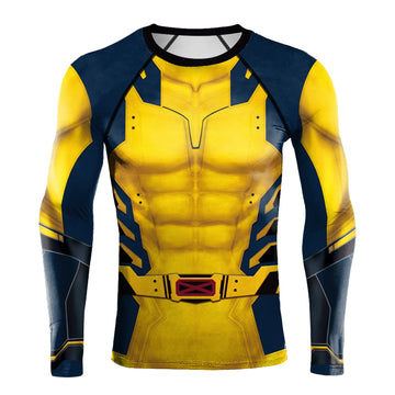 Wolverine Logan Long Sleeve Compression Rashguard