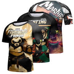 Kid's Panda 'Senpai' Elite Short Sleeve Compression Rashguard