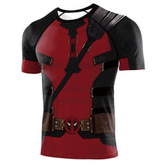 Deadpool 'Wade' Short Sleeve Compression Rashguard