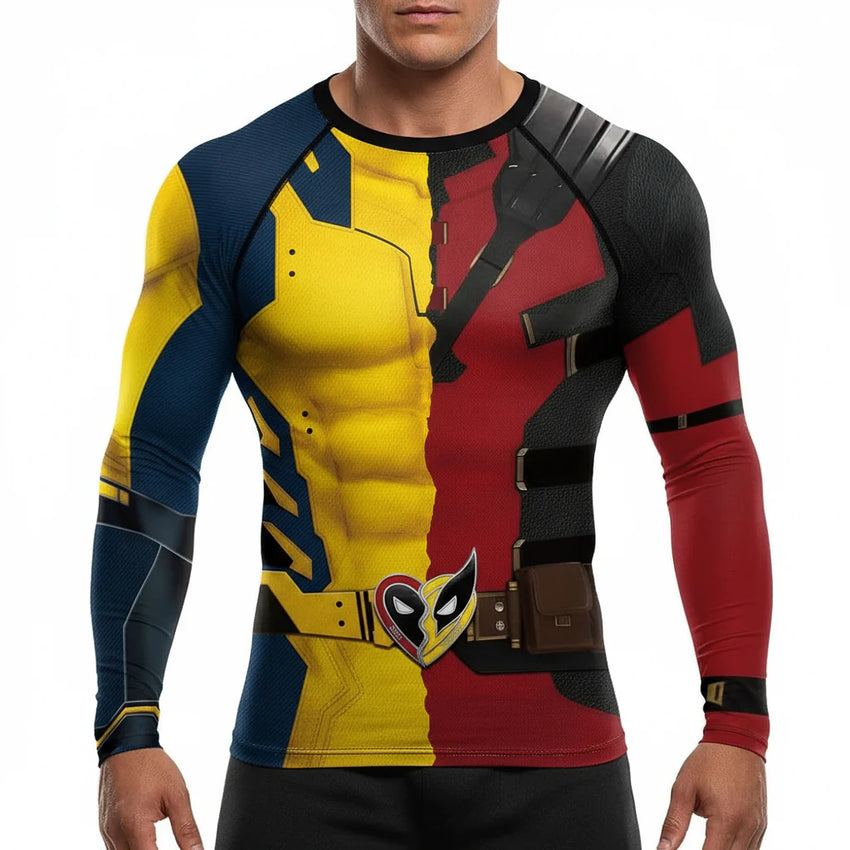 Deadpool x Wolverine Long Sleeve Compression Rashguard