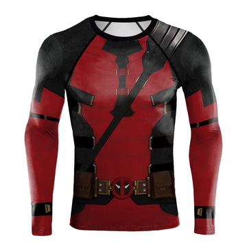 Deadpool 'Wade' Long Sleeve Compression Rashguard