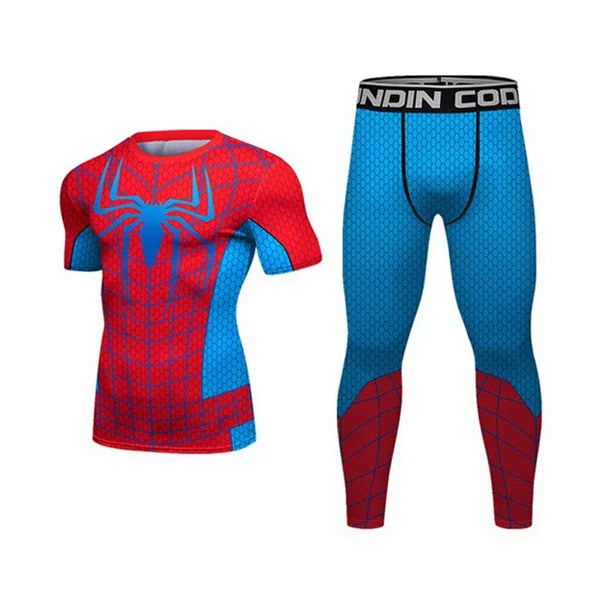 Men's Spider Man 'OG Web Slinger' Compression Rashguard Set