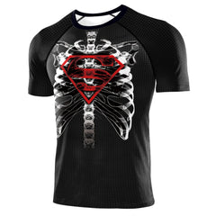 Superman 'In My Bones' Short Sleeve Compression Rashguard