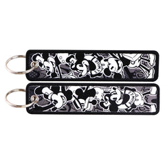 Mickey Mouse 'Steamboat Willie' Embroidered Keyring Keychain