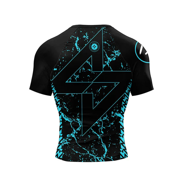 Tribal Compression 'The Geometry of Jiu Jitsu' Short Sleeve Rashguard