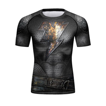 Compression Rashguard Black Adam Elite Short Sleeve