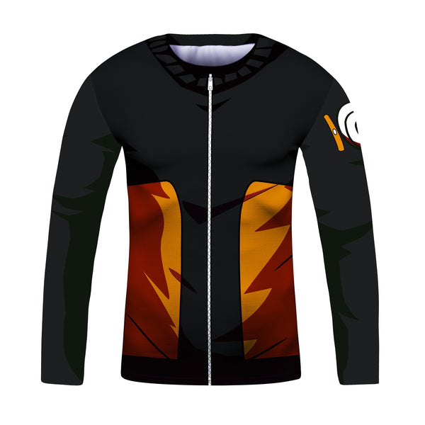 Kid's Naruto Elite Long Sleeve Compression Rash Guard