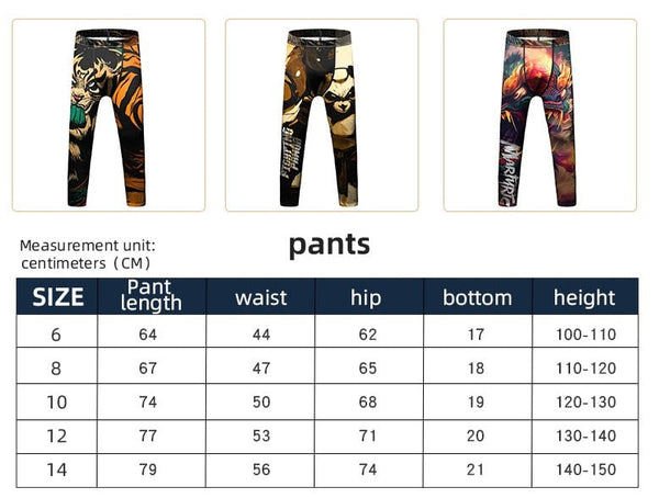 Kid's Tiger 'Fighting' Elite Leggings Spats