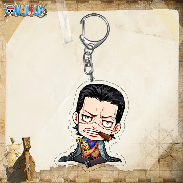 One Piece Sir Crocodile Chibi Acrylic Keyring Keychain