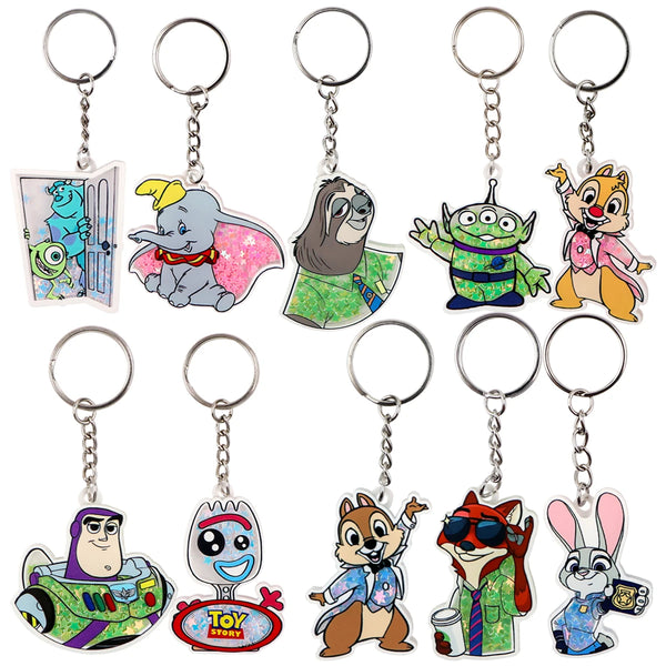 Zootopia Flash Glitter Star Acrylic Keyring Keychain