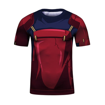 Naruto Madara Elite Kid's Short Sleeve Compression Rash Guard