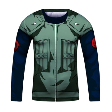 Naruto Kakashi Elite Kid's Long Sleeve Compression Rash Guard
