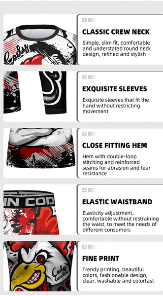 Kid's Rooster 'Broly' Elite Long Sleeve Rashguard