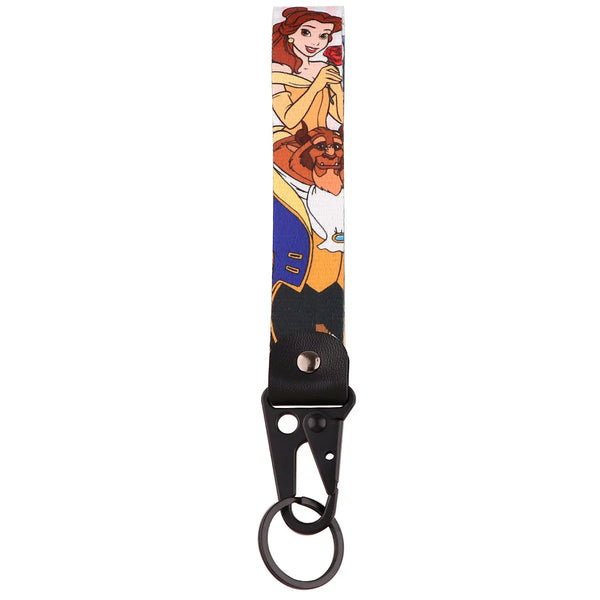 Beauty and the Beast ‘Lovers’ Wrist Lanyard Keyring Clip Keychain