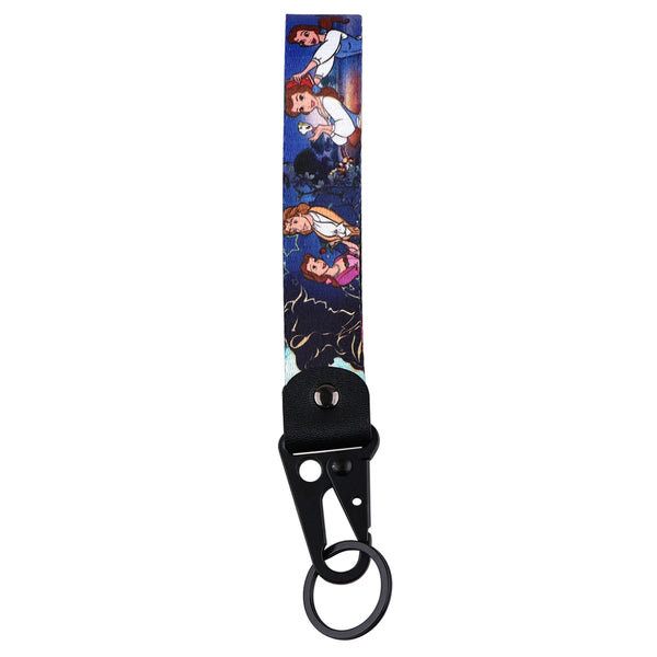 Beauty and the Beast ‘Prince and Belle' Wrist Lanyard Keyring Clip Keychain