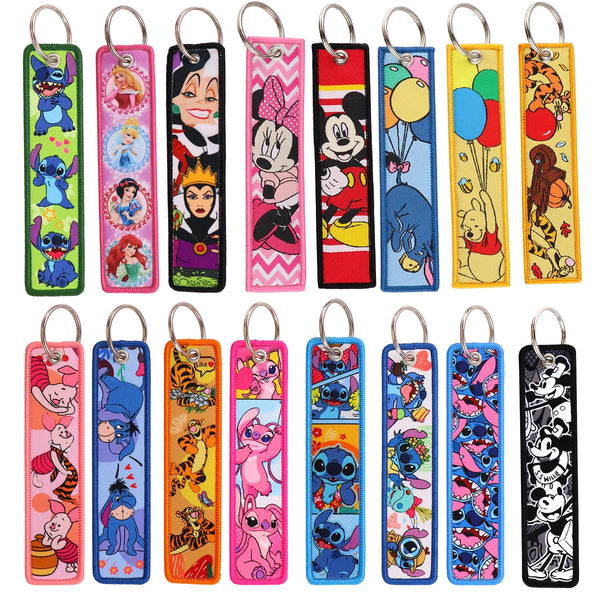 Charming Princesses Embroidered Keyring Keychain