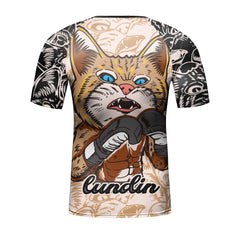 Kid's Cat 'Siberian Boxer' Elite Short Sleeve Rashguard