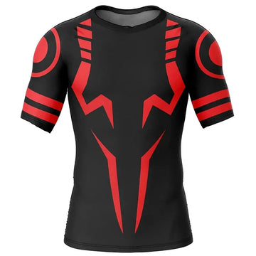 Jujutsu Kaisen Yuji Short Sleeve Compression Rashguard