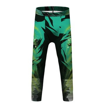 Naruto Rock Lee BJJ Rash Guard Kid's Elite 2.0 Compression Leggings Spats