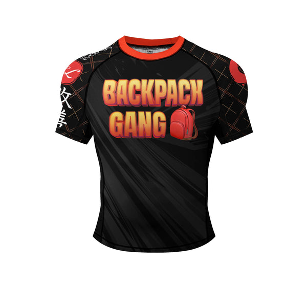 Backpack Gang Short Sleeve Compression Rashguard