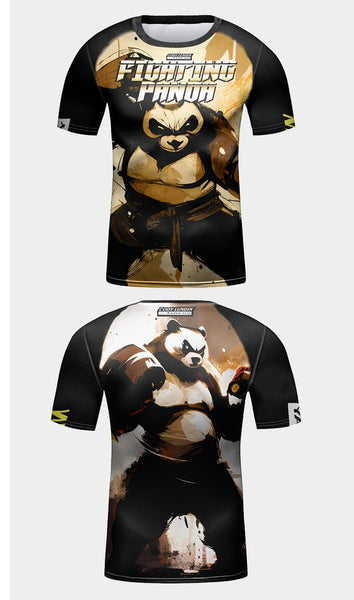 Kid's Panda 'Senpai' Elite Short Sleeve Compression Rashguard