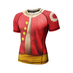 One Piece 'Luffy | Pirate King' Short Sleeve Compression Rashguard