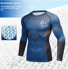 Fantastic Four '2005' Long Sleeve Compression Rashguard