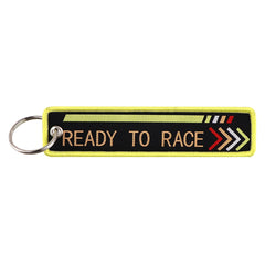 Ready To Race Embroidered Keyring Keychain