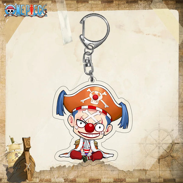 One Piece Buggy Chibi Acrylic Keyring Keychain