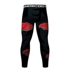 BJJ Rash Guard Men's Naruto 'Akatsuki' Elite Leggings Compression Spats