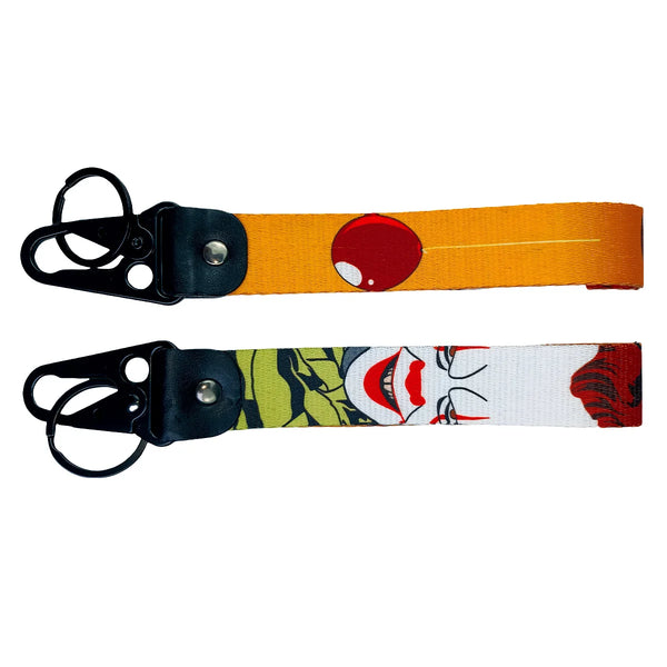 Horror Villain 'Pennywise'' Wrist Lanyard Keyring Clip Keychain