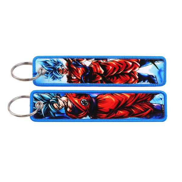 Dragon Ball Z 'Super Saiyan Goku | Blue Form' Embroidery Keyring  Keychain