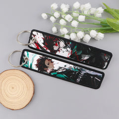 Demon Slayer ’Tanjiro' Embroidered Keyring Keychain